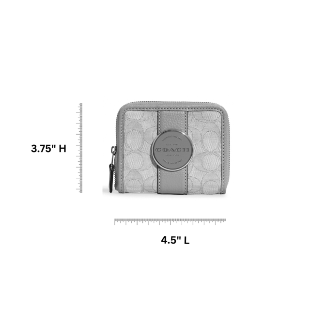 COACH Lonnie Small Zip Around Wallet In Signature Jacquard