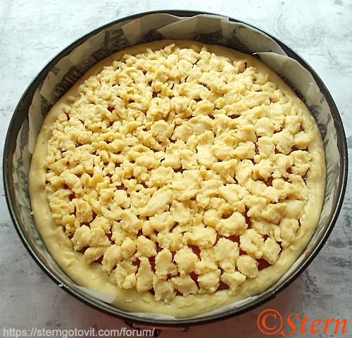 Пирог клубнично-кокосовый