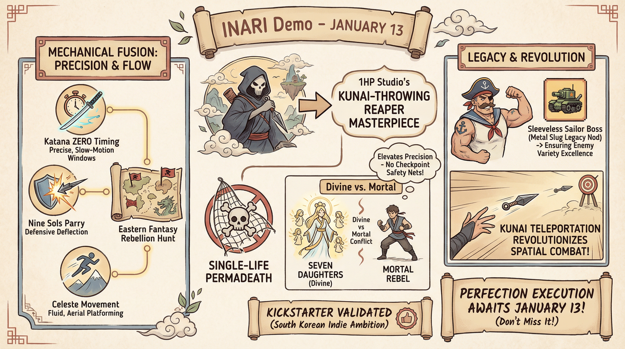 Pixel art kunai action platformer with teleportation mechanics