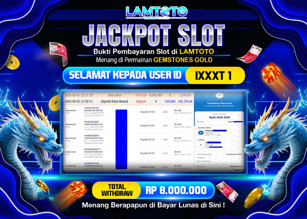 BUKTI JACKPOT LUNAS LAMTOTO