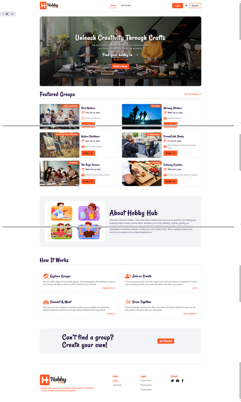 Hobby Hub Screenshot