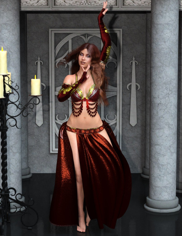  Belly Dancer Poses for Genesis 8 Female 