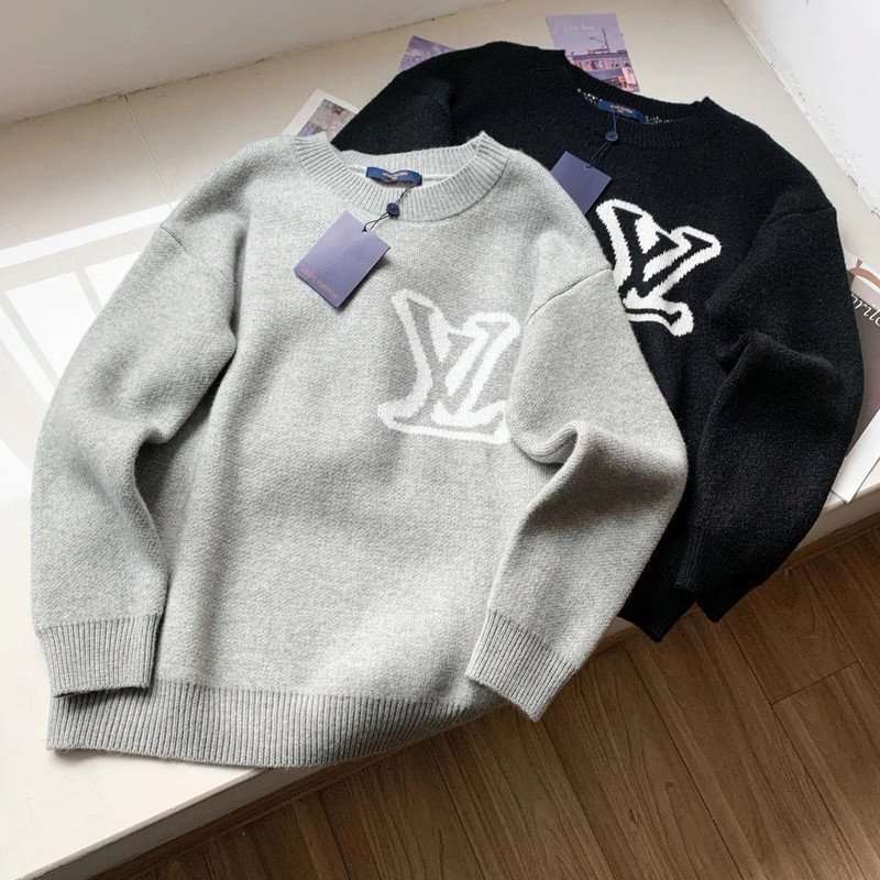 Louis Vuitton Crewneck (Black & Gray)
