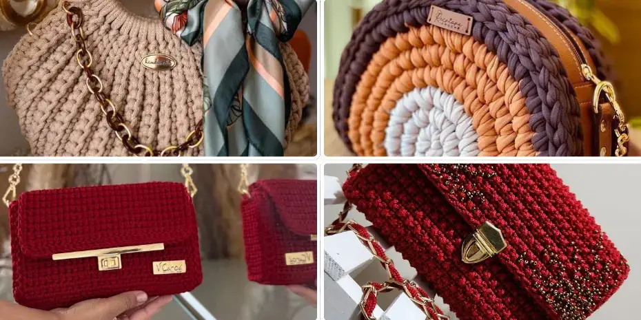 Cartera de Crochet de Lujo 4