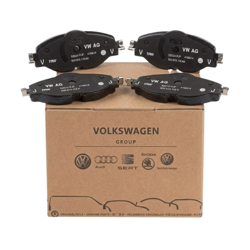 Audi Volkswagen Braking System Series Front Brake Pad Depan for Golf MK7 MK8 GTI Passat B8 Arteon Tiguan Audi A3 Q3 MQB (OE: 8V0698151S / 5Q0698151G / 8V0698151C / 5Q0698151B)