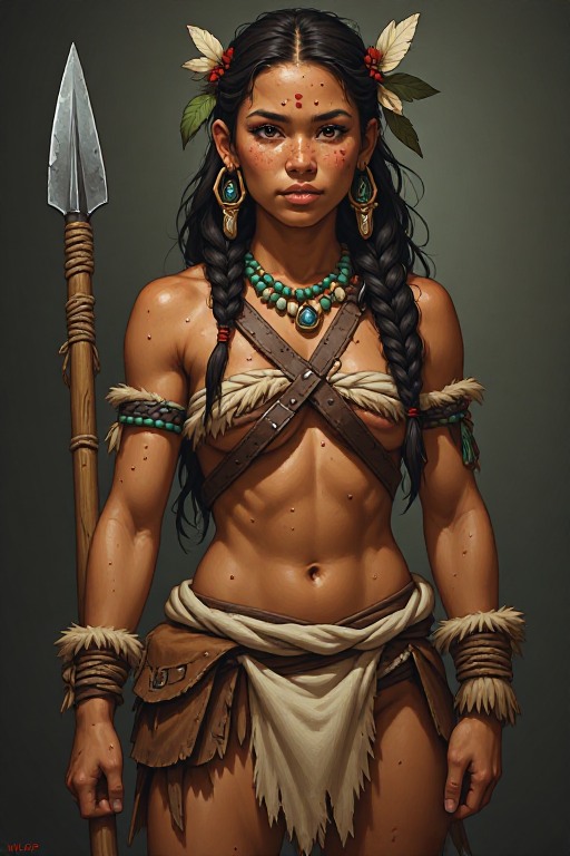 naked-polynesian-girl-warrior-(19)