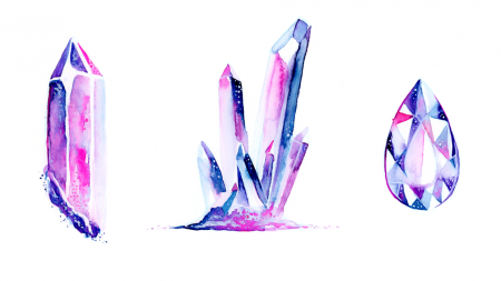 Watercolor Crystals & Gems Made Easy