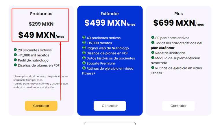 Avena.io Software para Nutriólogos (alternativa a Nutrimind)