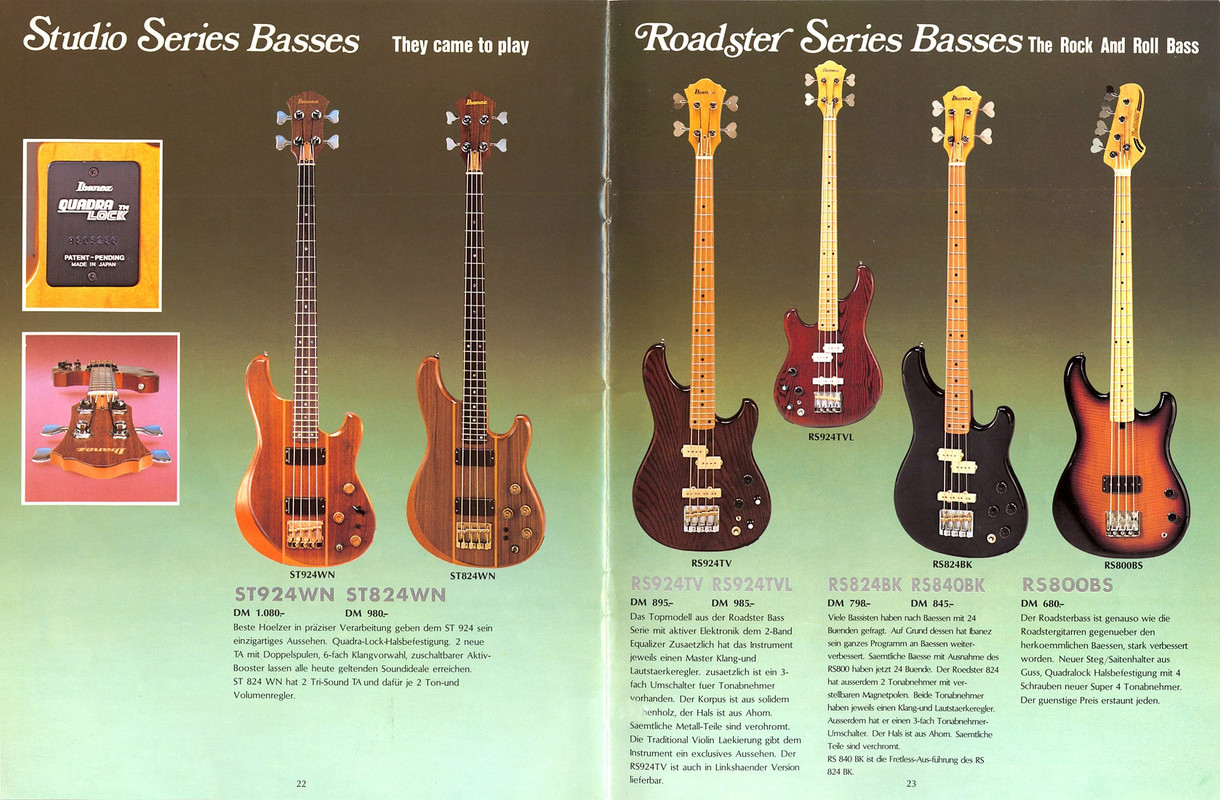 Ibanez Roadster series bass 