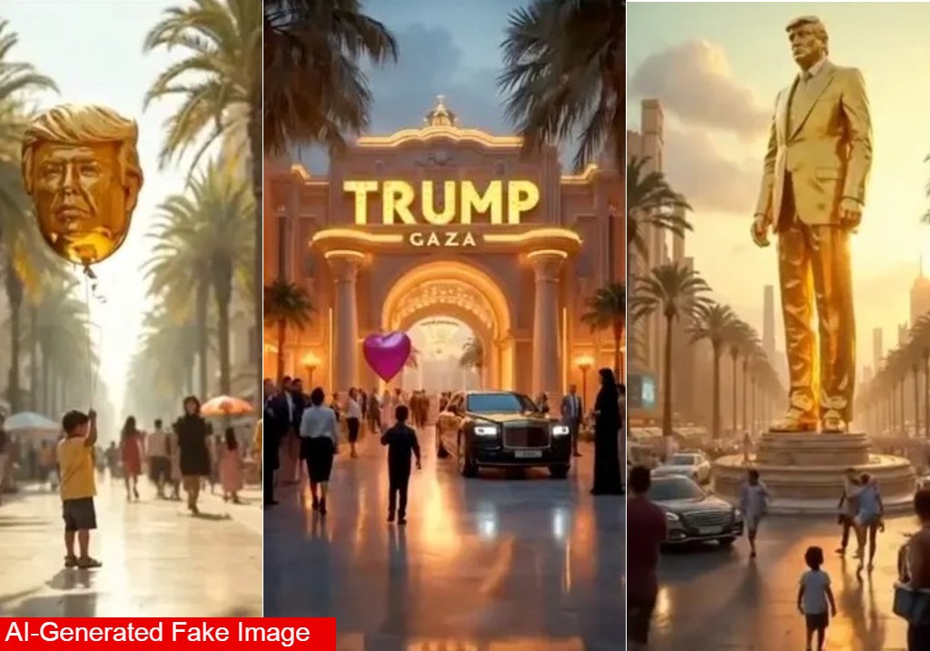 Trump-AI-Video-Gaza-Fake-Images