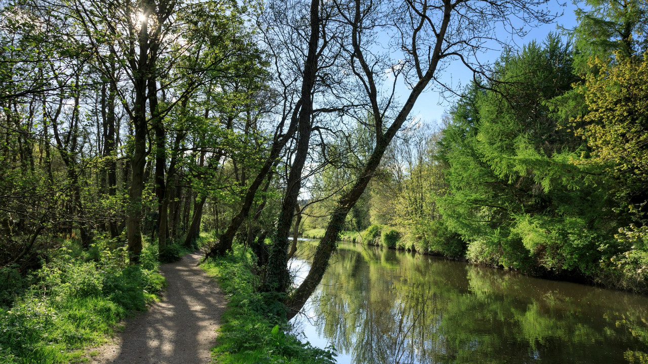 River Lagan - UK river flowing through Northern Ireland