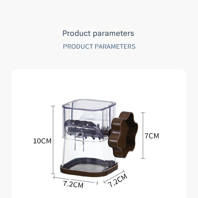 Coffee color Manual Nut & Chocolate Grinder - Effortless Peanut Walnut Chopper - Easy Clean Kitchen Tool