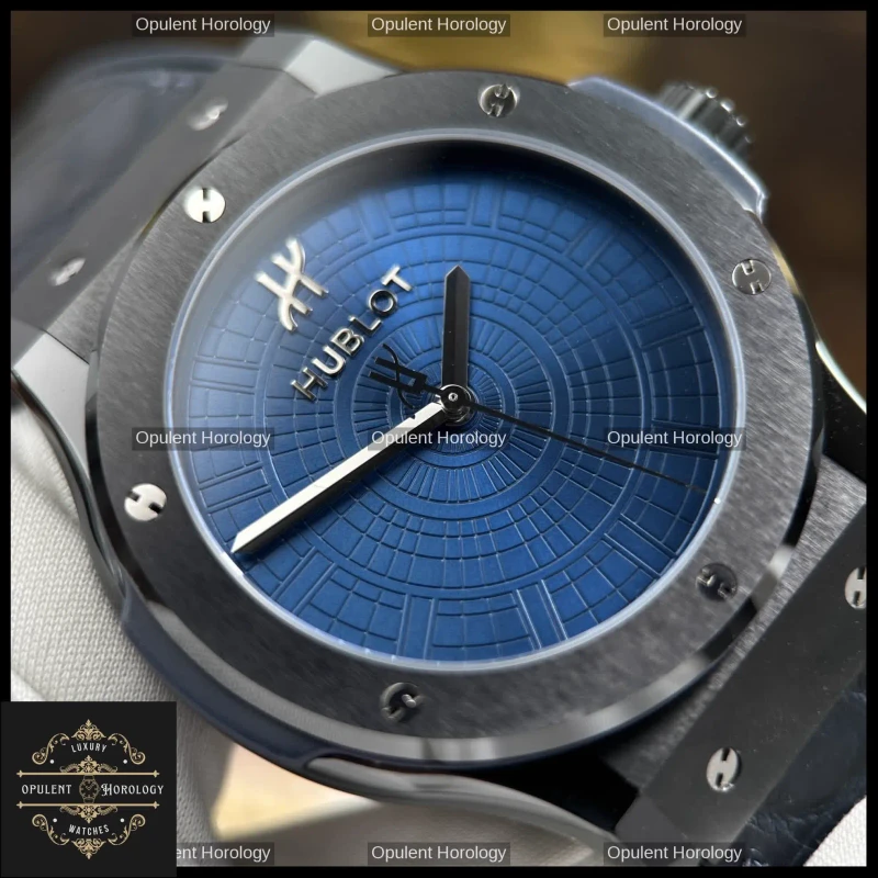 Hublot Classic Fusion Black Ceramic Boutique Pisa 1940 Edition 42mm Automatic Rubber Leather