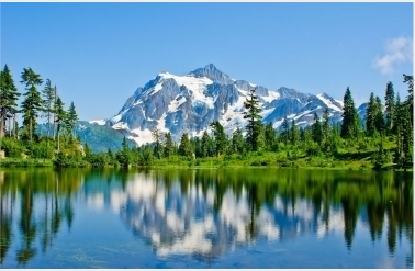 Washington-lake-mountains-trees-landscap