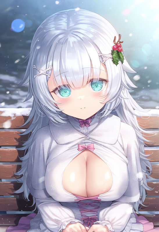 1girl, ks (xephyrks), ohlia, {kobayashi ritz}, reoen, [[liduke]],{{{{mistletoe,  s-3059249118