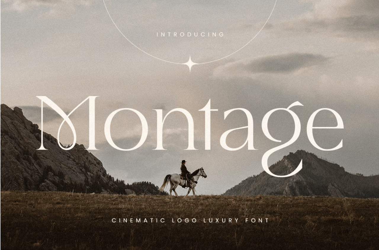 Montage - Cinematic Logo Luxury Font