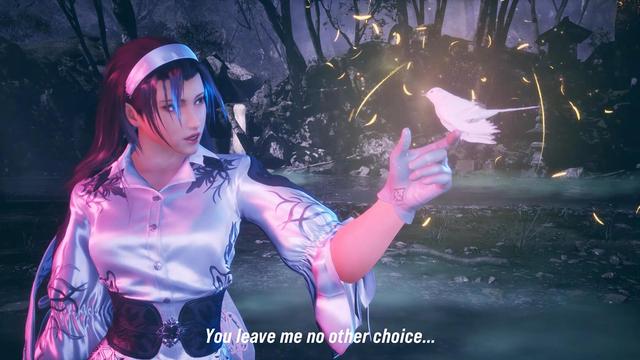 Jun Kazama saying 'I have no other choice'
