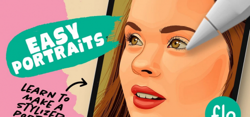 Easy Portraits: Creating a Vector Style Portrait in Procreate