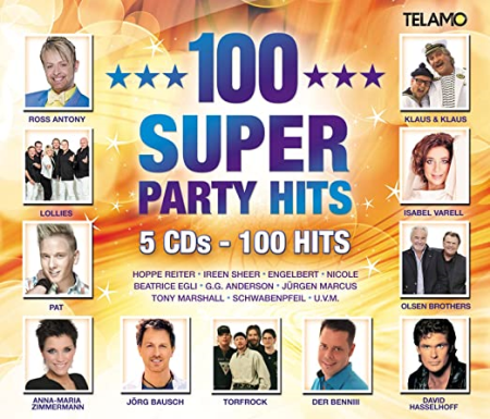VA   100 Super Party Hits (5CD, 2015) MP3