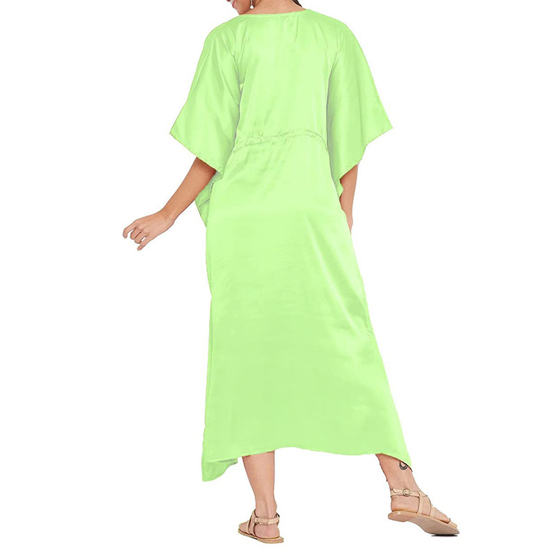 Women Satin Silk Nightdress Lingerie Sleepwear Nightgown Maxi Robe Loungewear - Picture 43 of 125
