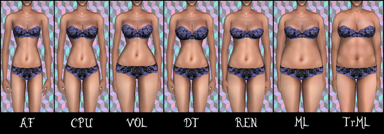 Ornamental lingerie bodyshapes