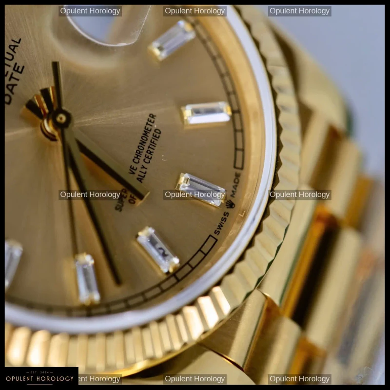 Rolex Day-Date 36 Champagne Dial Gold Plated President Automatic