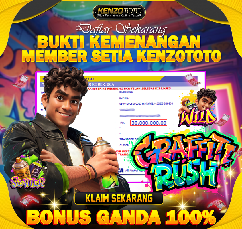 Selamat kepada Member Setia KENZOTOTO!