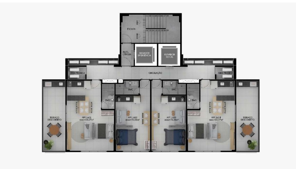 Espaço gourmet do Domus Boa Viagem para momentos de convivência