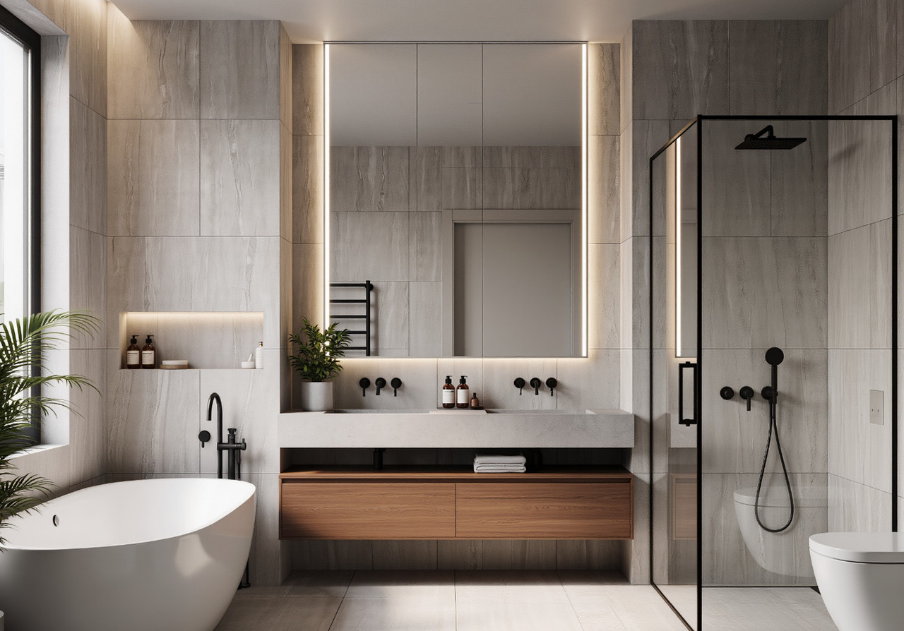 Отделка ванной комнаты под ключ: этапы работ, материалы и типовые сроки