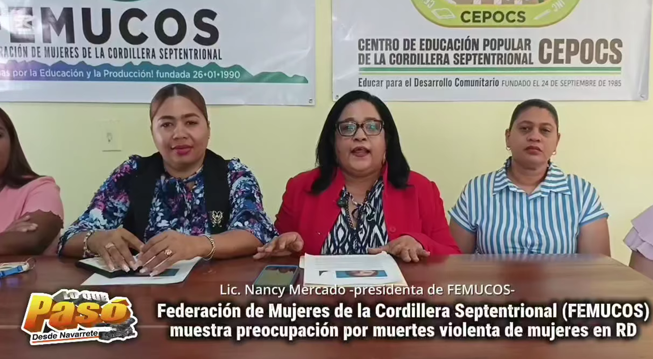 Denuncia de CEPOCS y FEMUCOS al feminicidio en RD