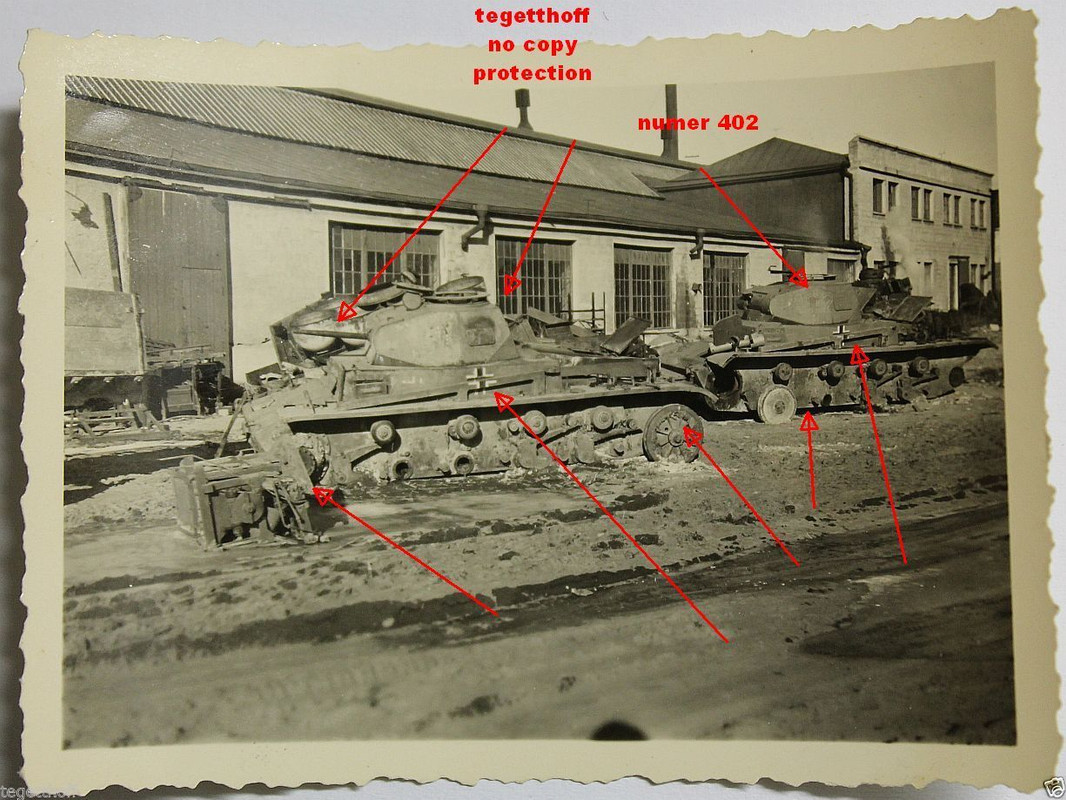 Seltene foto zerstörte deutsche Panzer bei der Nikolajev Nikolaev Ukraina