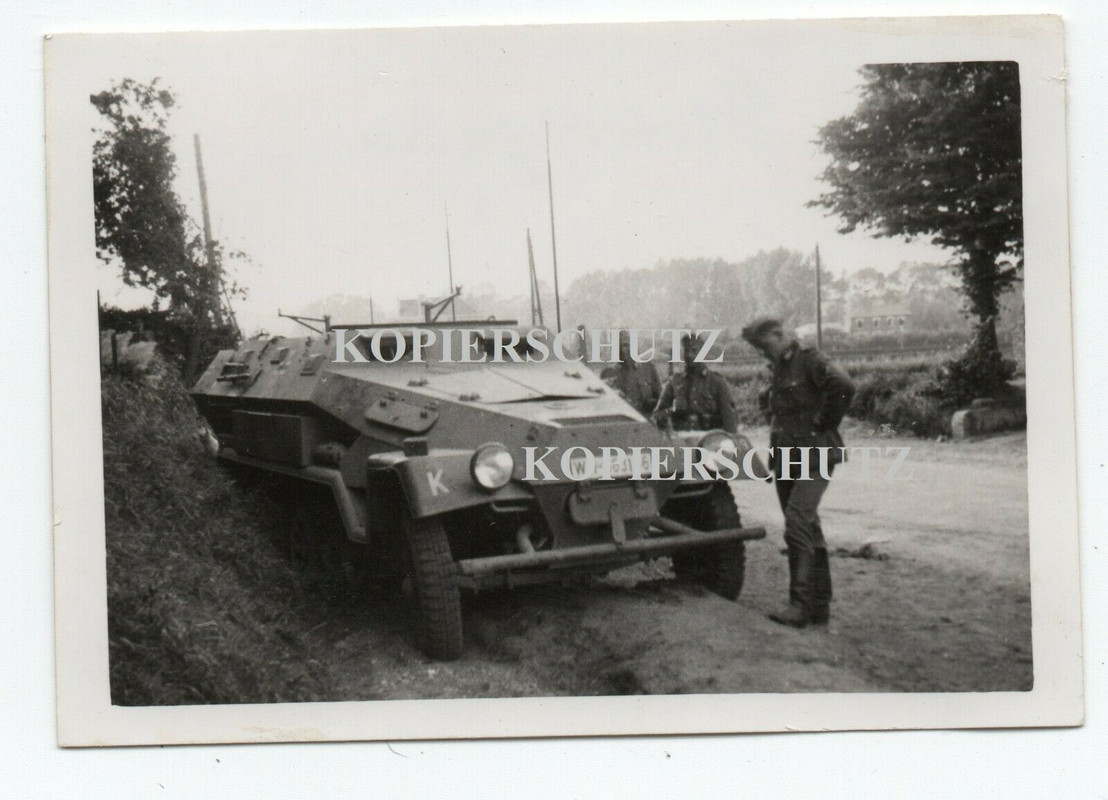 (j32) Frankreich 16.6.1940 Soldaten Sdkfz Panzer Kette Spähwagen
