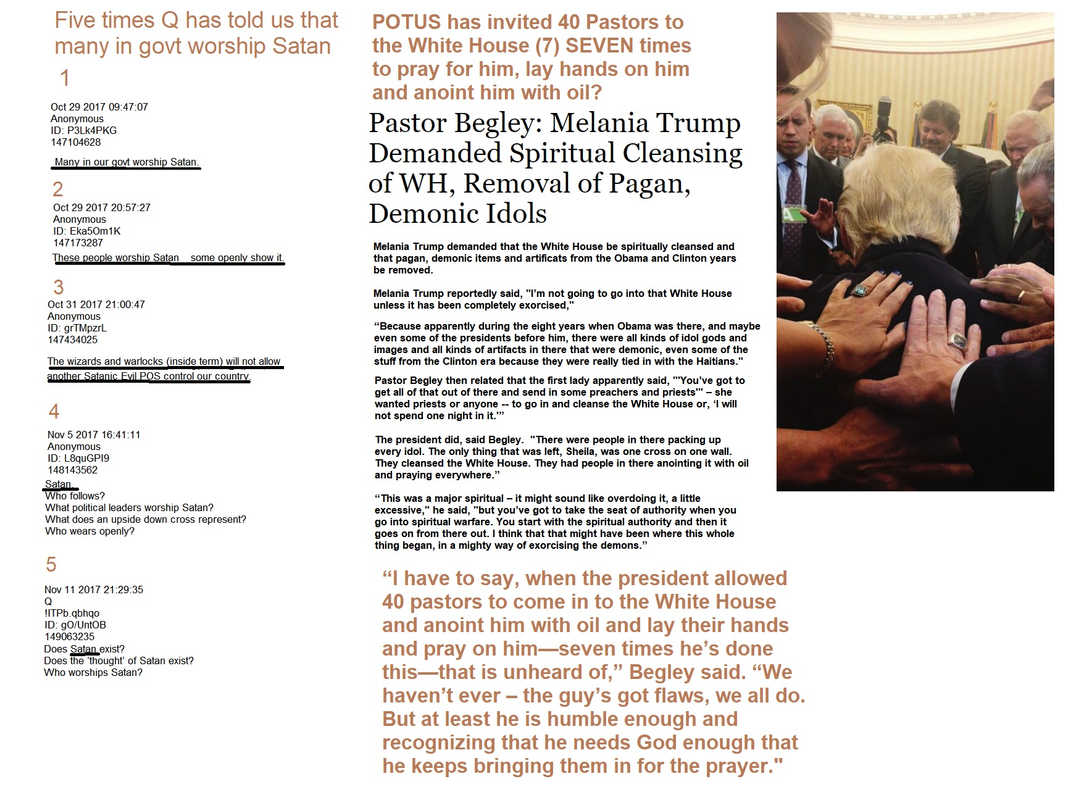 anointing of Trump and White House