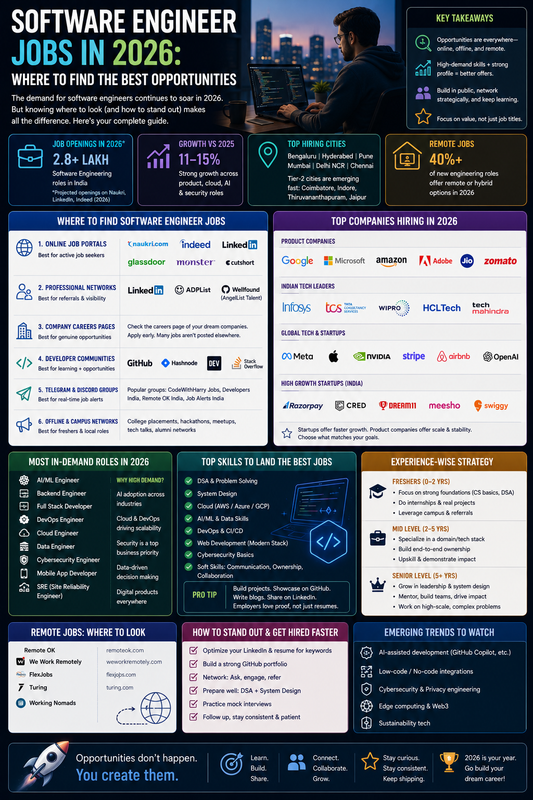 Software Engineer Jobs in 2026: Where to Find the Best Opportunities