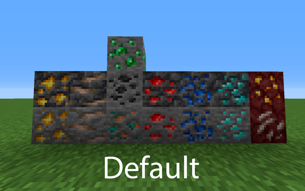 Minecraft Old Ores Texture Pack – TEOMJG