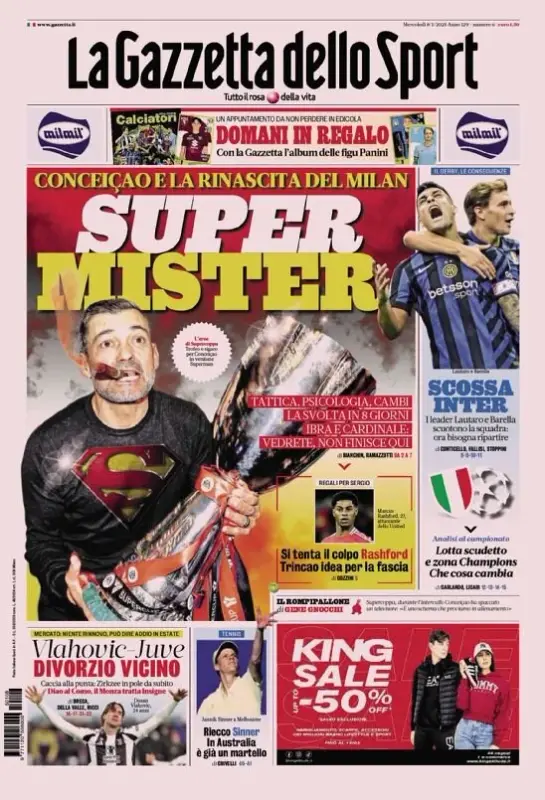 Gazzetta Dello Sport Originale Du 15 Août 1980 - Inter, Altobelli, Mennea - Vintage