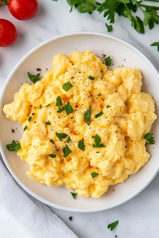 Tender Scrambled Eggs For A Crowd