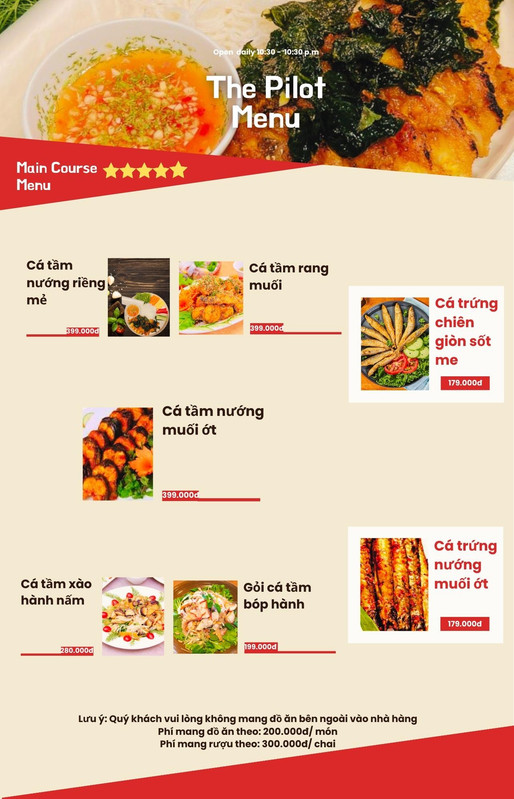 Menu trang 3