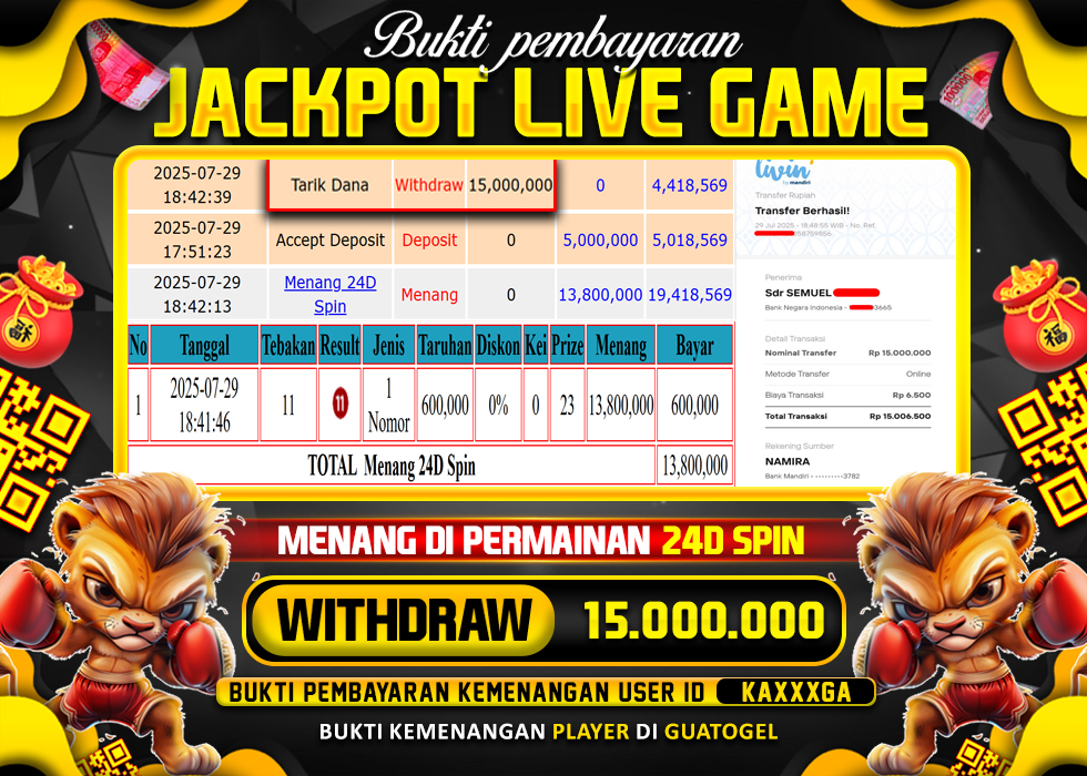 BUKTI JACKPOT LUNAS GUATOGEL