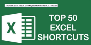 Microsoft Excel Top 50 Excel Keyboard Shortcuts in 20 Minutes!