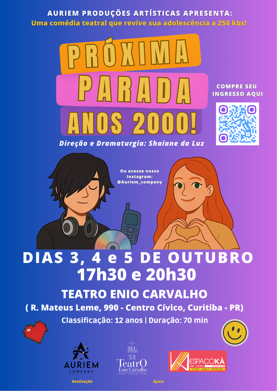 Pôster da Peça Próxima Parada: Anos 2000