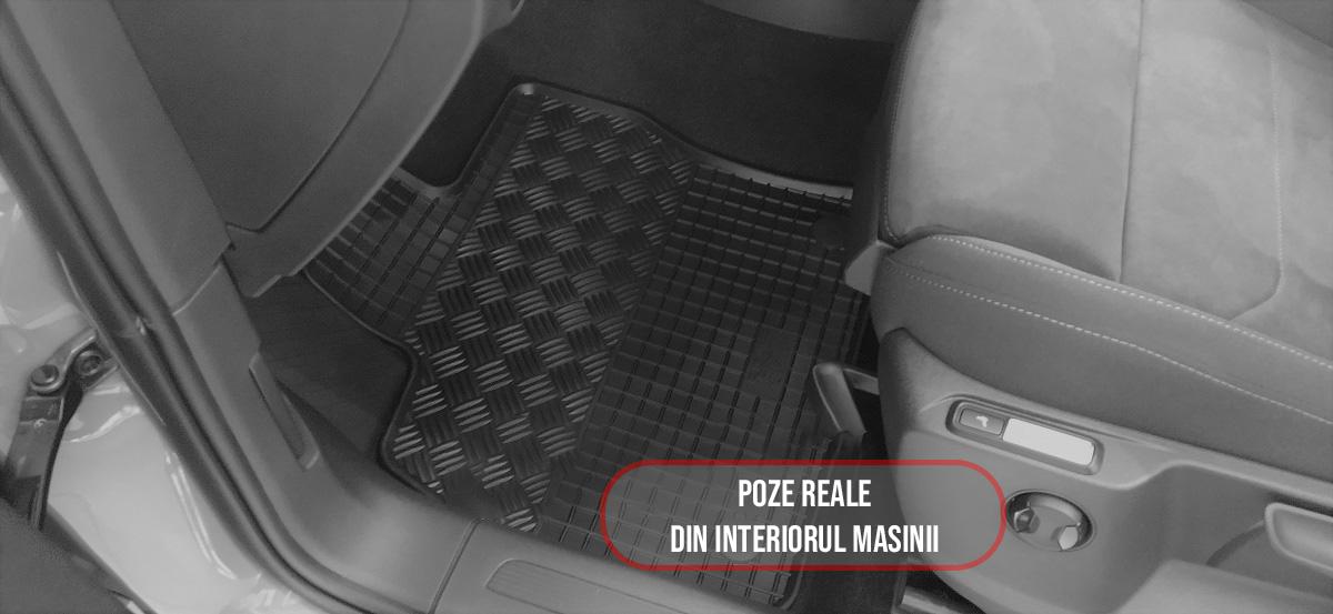 Set 4 covorase Volkswagen Touran 2015-prezent, din cauciuc 100%, compatibile cu autoturismul Volkswagen Touran