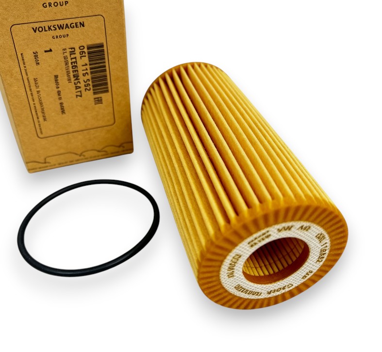 Volkswagen Audi Engine Oil Filter for Golf MK7 GTI R Passat B8 Tiguan Arteon Audi A4 B9 A5 Q5 Macan EA888 Gen3 (OE: 06L115562 / 06L115562B / 06L115466 / 06K115562)