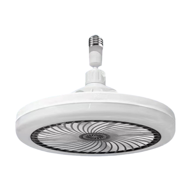 Black Remote LED Ceiling Fan Light with Aromatherapy Slot and Removable E27 Base Socket - Timer & Dimmable & 3-Speed & 3-Color Temperature Adjustable