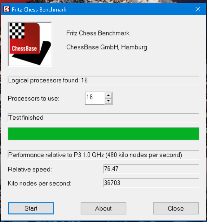 Chess Bench Ryzen7 5700X