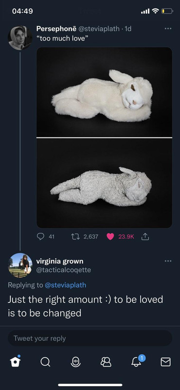 to be loved is to be changed