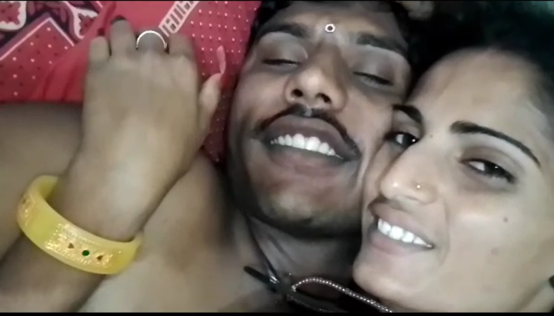 Desi couple girlfriend riding and kissing