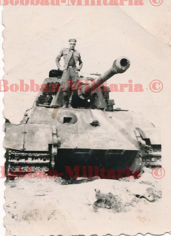Foto Endkampf Panzerkampfwagen VI TIGER II Königstiger Panzer SdKfz