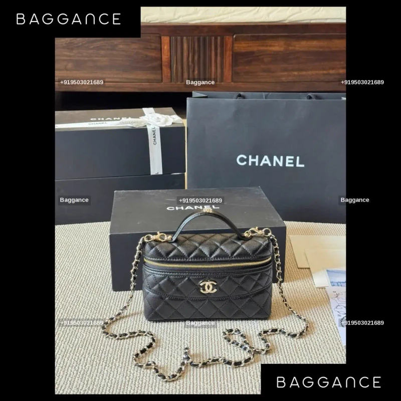 Vintage Chanel Lunch Box Bag – Timeless Quilted Vanity | Ref: EVCHFW-068 | 20cm