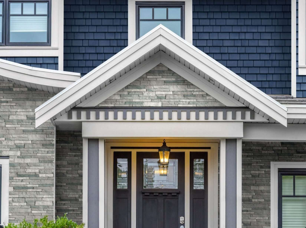 Traditional home with cedar siding